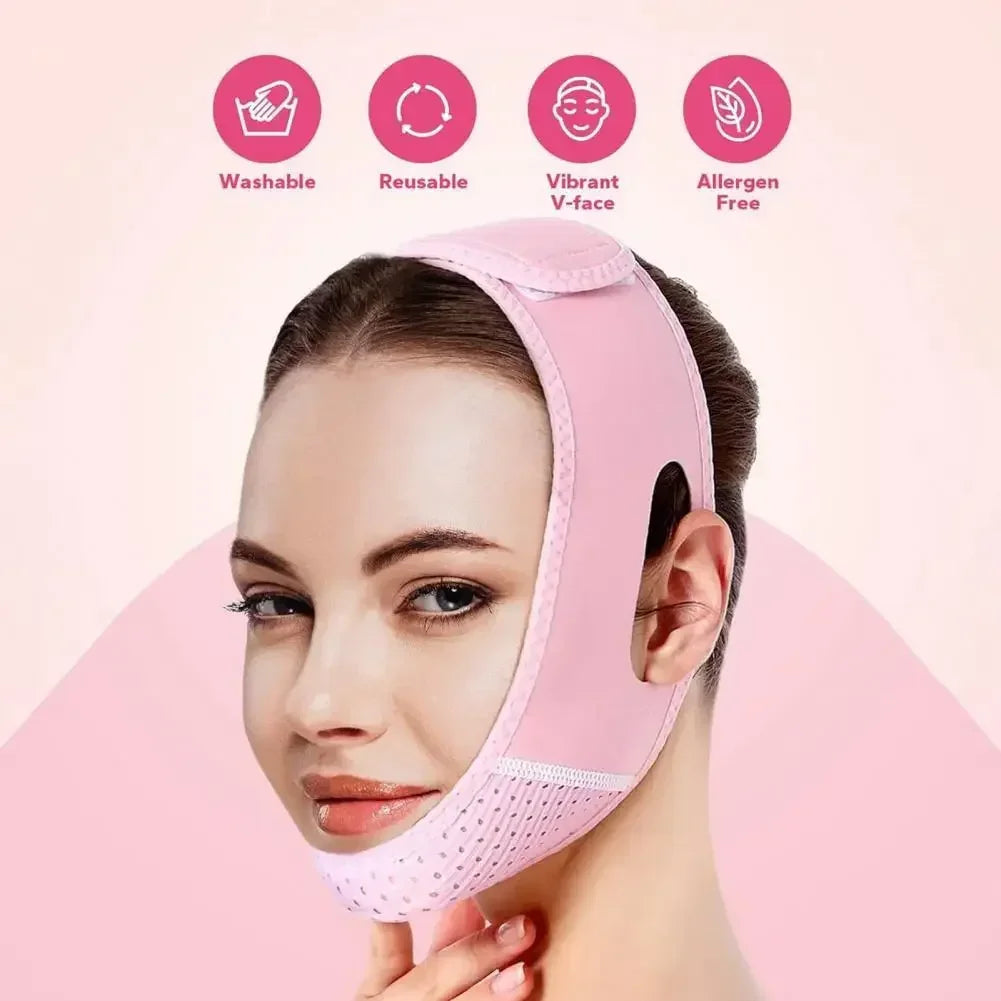 Face Slimming & Lifting Band β V-Line Chin Shaper, Facial Massage Strap for Women