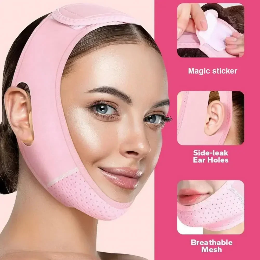 Face Slimming & Lifting Band β V-Line Chin Shaper, Facial Massage Strap for Women