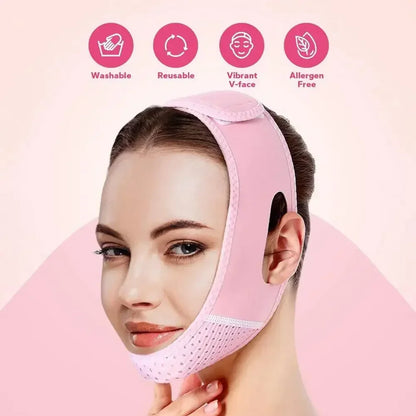 Face Slimming & Lifting Band – V-Line Chin Shaper, Facial Massage Strap for Women