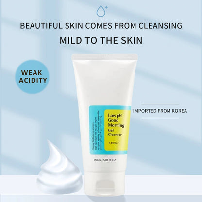 PTWOP Low PH 150ml Facial Cleanser Gentle Oil Control Moisturizing Face Wash Whitening Facial Foam Exfoliating Deep Remove