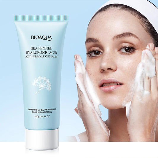 Deep Cleansing Facial Wash – Sea Fennel, Hyaluronic Acid, Anti-Wrinkle, Oil Control